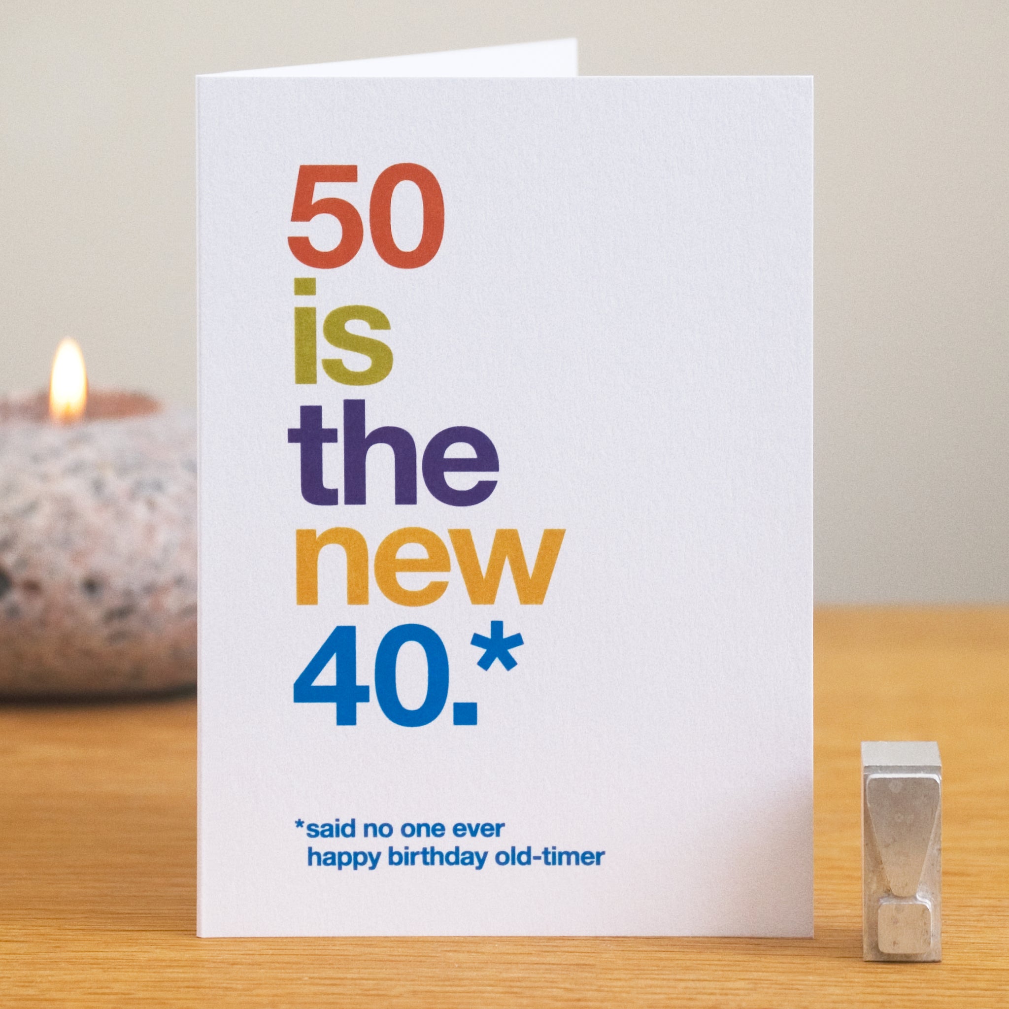 Unusual 50th Birthday Cards – Wordplay Design
