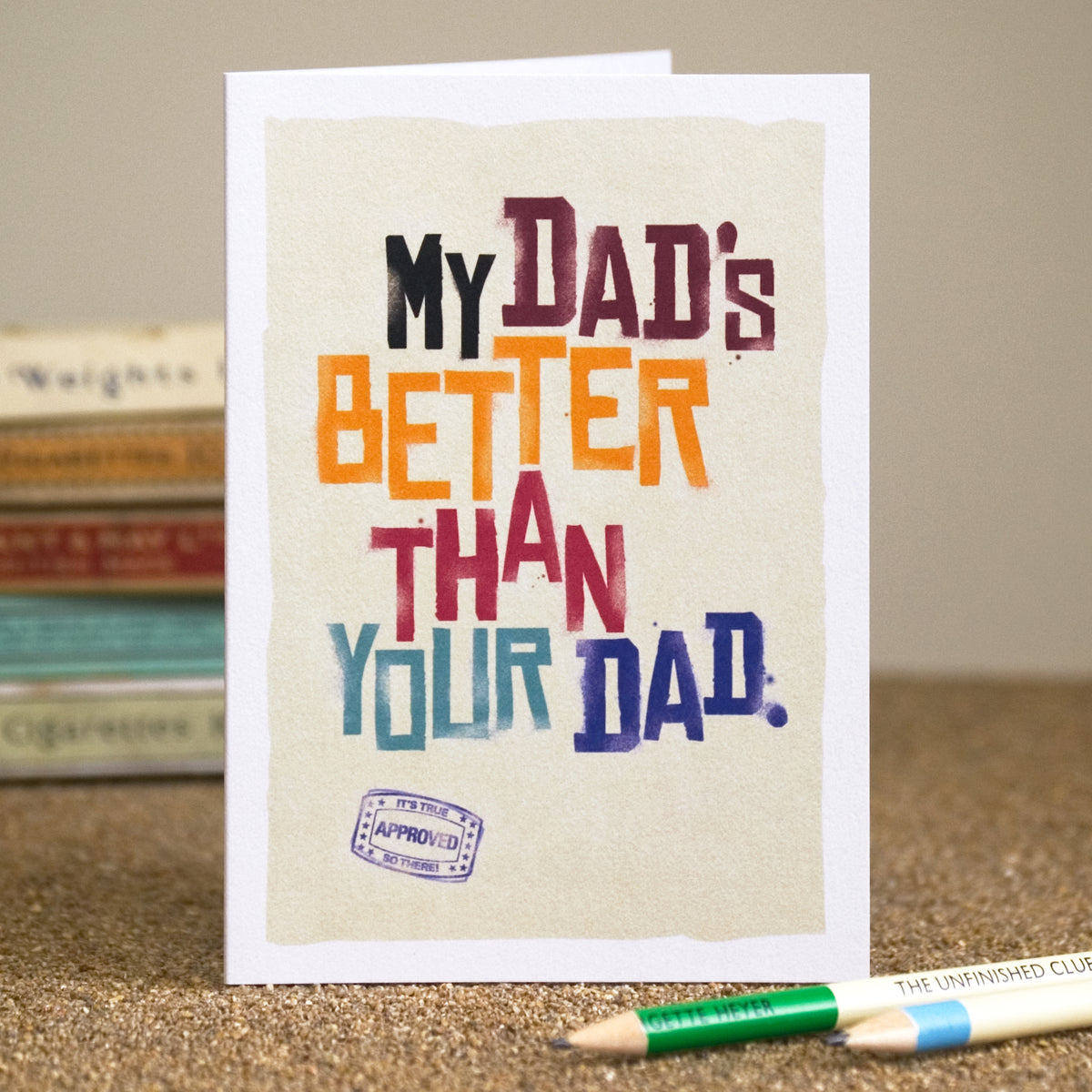 Funny Quote Card For Dad – Wordplay Design